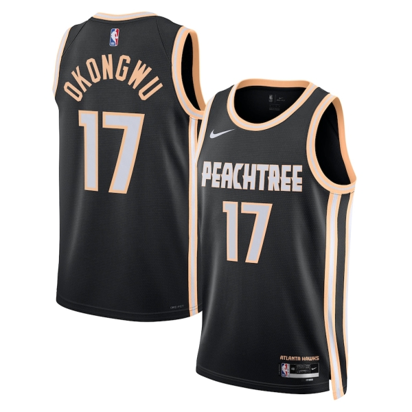 Atlanta Hawks Trikot Onyeka Okongwu Nike 2025-26 City Edition Schwarz Swingman - Herren Atlanta Hawks Trikot Onyeka Okongwu Nike 2025-26 City Edition Schwarz Swingman - Herren